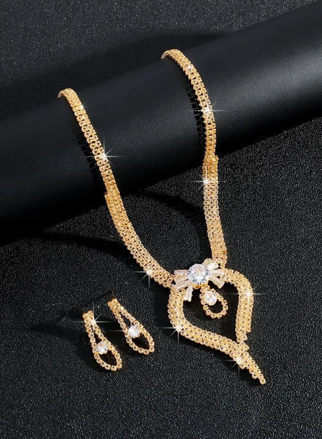 Take Two 2-Piece Embellished Necklace And Earrings Jewelry Set